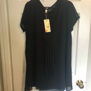 Black T-shirt dress